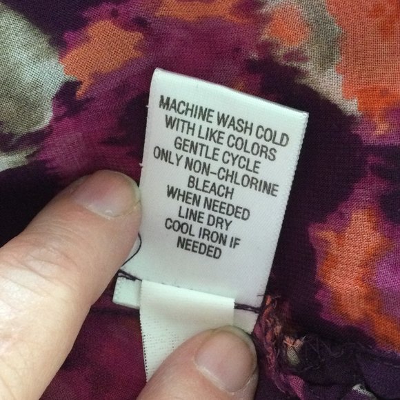 Apt. 9 Burgandy Sheer Tunic Blouse, Size Large - Picture 5 of 7